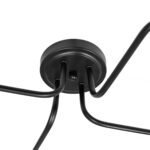 GLOBOSTAR® LIBERTA 00838 Vintage Φωτιστικό Οροφής με Ντουί 4 x E27 AC 220-240V IP20 - Μαύρο - Μ44.5 x Π44.5 x Υ12cm - Image 7