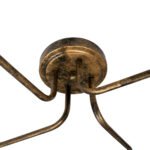 GLOBOSTAR® LIBERTA 00839 Μοντέρνο Φωτιστικό Οροφής με Ντουί 4 x E27 AC 220-240V IP20 - Χάλκινο - Μ44.5 x Π44.5 x Υ12cm - Image 7