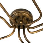 GLOBOSTAR® LIBERTA 00841 Μοντέρνο Φωτιστικό Οροφής με Ντουί 8 x E27 AC 220-240V IP20 - Μπρούτζινο - Μ102 x Π72 x Υ10.5cm - Image 7