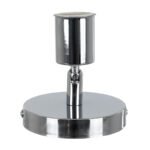 GLOBOSTAR® SARA 00844 Μοντέρνο Φωτιστικό Οροφής με Ντουί 1 x E27 AC 220-240V IP20 - Ασημί - Μ10 x Π10 x Υ10.3cm - Image 4