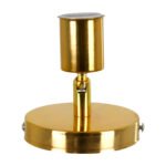 GLOBOSTAR® SARA 00845 Μοντέρνο Φωτιστικό Οροφής με Ντουί 1 x E27 AC 220-240V IP20 - Χρυσό - Μ10 x Π10 x Υ10.3cm - Image 4