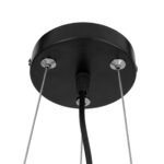 GLOBOSTAR® TOKEN 00855 Μοντέρνο Κρεμαστό Φωτιστικό Οροφής με Ντουί 3 x E27 AC 220-240V IP20 - Μαύρο - Μ43 x Π43 x Υ29cm - Image 8