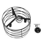 GLOBOSTAR® TOKEN 00855 Μοντέρνο Κρεμαστό Φωτιστικό Οροφής με Ντουί 3 x E27 AC 220-240V IP20 - Μαύρο - Μ43 x Π43 x Υ29cm - Image 9