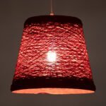 GLOBOSTAR® PLAYROOM 00863 Vintage Κρεμαστό Φωτιστικό Οροφής με Ντουί 1 x E27 AC 220-240V IP20 - Κόκκινο - Μ32 x Π32 x Υ27cm - Image 3