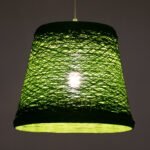 GLOBOSTAR® PLAYROOM 00864 Vintage Κρεμαστό Φωτιστικό Οροφής με Ντουί 1 x E27 AC 220-240V IP20 - Πράσινο - Μ32 x Π32 x Υ27cm - Image 3