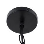 GLOBOSTAR® MERLIN 00865 Vintage Κρεμαστό Φωτιστικό Οροφής με Ντουί 3 x E14 AC 220-240V IP20 - Μαύρο & Μπεζ - Μ28 x Π28 x Υ40cm - Image 11