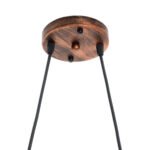 GLOBOSTAR® BIKE 00868 Vintage Κρεμαστό Φωτιστικό Οροφής με Ντουί 2 x E27 AC 220-240V IP20 - Χάλκινο - Μ67 x Π3.5 x Υ41cm - Image 8