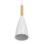 GLOBOSTAR® DILLON 00876 Μοντέρνο Κρεμαστό Φωτιστικό Οροφής με Ντουί 1 x E27 AC 220-240V IP20 - Λευκό - Μ11 x Π11 x Υ36cm - Image 4