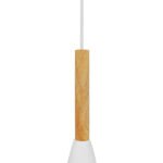 GLOBOSTAR® DILLON 00876 Μοντέρνο Κρεμαστό Φωτιστικό Οροφής με Ντουί 1 x E27 AC 220-240V IP20 - Λευκό - Μ11 x Π11 x Υ36cm - Image 7