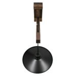 GLOBOSTAR® JONAS 00882 Vintage Φωτιστικό Τοίχου - Απλίκα με Ντουί 1 x E27 AC 220-240V IP20 - Καφέ & Μαύρο - Μ26 x Π50 x Υ50cm - Image 4