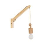 GLOBOSTAR® NOVO 00885 Vintage Φωτιστικό Τοίχου - Απλίκα με Ντουί 1 x E27 AC 220-240V IP20 - Μπεζ - Μ7 x Π28 x Υ37cm - Image 5