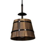 GLOBOSTAR® CEBU 00888 Vintage Κρεμαστό Φωτιστικό Οροφής με Ντουί 3 x E27 AC 220-240V IP20 - Καφέ & Μαύρο - Μ40 x Π40 x Y210cm - Image 7