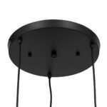 GLOBOSTAR® CEBU 00888 Vintage Κρεμαστό Φωτιστικό Οροφής με Ντουί 3 x E27 AC 220-240V IP20 - Καφέ & Μαύρο - Μ40 x Π40 x Y210cm - Image 10