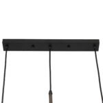 GLOBOSTAR® CEBU 00889 Vintage Κρεμαστό Φωτιστικό Οροφής με Ντουί 3 x E27 AC 220-240V IP20 - Καφέ & Μαύρο - Μ55.5 x Π18.5 x Y210cm - Image 10