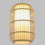 GLOBOSTAR® HIBISCUS 00893 Boho Κρεμαστό Φωτιστικό Οροφής με Ντουί 1 x E27 AC 220-240V IP20 - Μπεζ - Μ25 x Π25 x Υ42cm - Image 2