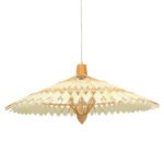 GLOBOSTAR® VENTALIA 00895 Boho Κρεμαστό Φωτιστικό Οροφής με Ντουί 1 x E27 AC 220-240V IP20 - Μπεζ - Μ80 x Π80 x Υ40cm