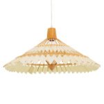 GLOBOSTAR® VENTALIA 00896 Boho Κρεμαστό Φωτιστικό Οροφής με Ντουί 1 x E27 AC 220-240V IP20 - Μπεζ - Μ60 x Π60 x Υ30cm