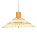 GLOBOSTAR® VENTALIA 00897 Boho Κρεμαστό Φωτιστικό Οροφής με Ντουί 1 x E27 AC 220-240V IP20 - Μπεζ - Μ40 x Π40 x Y22cm - Image 4