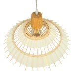 GLOBOSTAR® VENTALIA 00897 Boho Κρεμαστό Φωτιστικό Οροφής με Ντουί 1 x E27 AC 220-240V IP20 - Μπεζ - Μ40 x Π40 x Y22cm - Image 6