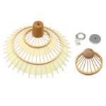 GLOBOSTAR® VENTALIA 00897 Boho Κρεμαστό Φωτιστικό Οροφής με Ντουί 1 x E27 AC 220-240V IP20 - Μπεζ - Μ40 x Π40 x Y22cm - Image 7