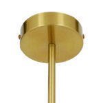 GLOBOSTAR® ISLA 00898 Μοντέρνο Φωτιστικό Οροφής με Ντουί 1 x E27 AC 220-240V IP20 - Λευκό & Χρυσό - Μ20 x Π20 x Υ33cm - Image 8