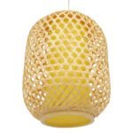 GLOBOSTAR® MAURITIUS 00899 Boho Κρεμαστό Φωτιστικό Οροφής με Ντουί 1 x E27 AC 220-240V IP20 - Μπεζ - Μ30 x Π30 x Υ40cm - Image 6