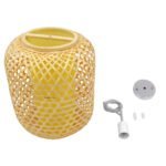 GLOBOSTAR® MAURITIUS 00899 Boho Κρεμαστό Φωτιστικό Οροφής με Ντουί 1 x E27 AC 220-240V IP20 - Μπεζ - Μ30 x Π30 x Υ40cm - Image 8