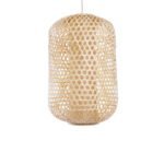 GLOBOSTAR® MAURITIUS 00901 Boho Κρεμαστό Φωτιστικό Οροφής με Ντουί 1 x E27 AC 220-240V IP20 - Μπεζ - Μ40 x Π40 x Υ60cm - Image 2