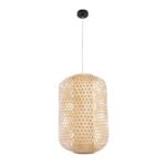 GLOBOSTAR® MAURITIUS 00901 Boho Κρεμαστό Φωτιστικό Οροφής με Ντουί 1 x E27 AC 220-240V IP20 - Μπεζ - Μ40 x Π40 x Υ60cm - Image 4