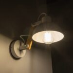 GLOBOSTAR® GRANT 00903 Μοντέρνο Φωτιστικό Τοίχου - Απλίκα με Ντουί 1 x E27 AC 220-240V IP20 - Λευκό & Μπεζ - Μ15 x Π23 x Υ22cm - Image 3