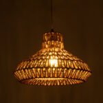 GLOBOSTAR® JENSON 00910 Boho Κρεμαστό Φωτιστικό Οροφής με Ντουί 1 x E27 AC 220-240V IP20 - Μπεζ - Μ38 x Π38 x Υ24cm - Image 2