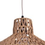 GLOBOSTAR® JENSON 00910 Boho Κρεμαστό Φωτιστικό Οροφής με Ντουί 1 x E27 AC 220-240V IP20 - Μπεζ - Μ38 x Π38 x Υ24cm - Image 8