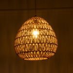 GLOBOSTAR® JJENSON 00911 Boho Κρεμαστό Φωτιστικό Οροφής με Ντουί 1 x E27 AC 220-240V IP20 - Μπεζ - Μ35 x Π35 x Υ35cm - Image 2