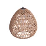 GLOBOSTAR® JJENSON 00911 Boho Κρεμαστό Φωτιστικό Οροφής με Ντουί 1 x E27 AC 220-240V IP20 - Μπεζ - Μ35 x Π35 x Υ35cm - Image 5