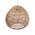 GLOBOSTAR® JJENSON 00911 Boho Κρεμαστό Φωτιστικό Οροφής με Ντουί 1 x E27 AC 220-240V IP20 - Μπεζ - Μ35 x Π35 x Υ35cm - Image 6
