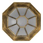 GLOBOSTAR® RUBY 00914 Vintage Φωτιστικό Οροφής με Ντουί 1 x E27 AC 220-240V IP20 - Μπρούτζινο Εφέ Σκουριάς - Μ21 x Π21 x Υ10cm - Image 5