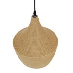 GLOBOSTAR® SHANGHAI ROPE 00916 Boho Κρεμαστό Φωτιστικό Οροφής με Ντουί 1 x E27 AC 220-240V IP20 - Μπεζ - Μ24 x Π24 x Υ30cm - Image 7