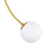 GLOBOSTAR® DRIZZLE 00921 Μοντέρνο Φωτιστικό Οροφής με Ντουί 1 x E27 AC 220-240V IP20 - Λευκό & Χρυσό - Μ15 x Π15 x Υ100cm - Image 6