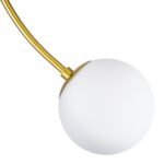 GLOBOSTAR® DRIZZLE 00921 Μοντέρνο Φωτιστικό Οροφής με Ντουί 1 x E27 AC 220-240V IP20 - Λευκό & Χρυσό - Μ15 x Π15 x Υ100cm - Image 7