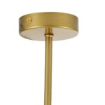 GLOBOSTAR® DRIZZLE 00921 Μοντέρνο Φωτιστικό Οροφής με Ντουί 1 x E27 AC 220-240V IP20 - Λευκό & Χρυσό - Μ15 x Π15 x Υ100cm - Image 8