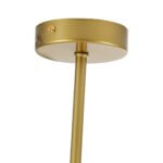 GLOBOSTAR® DRIZZLE 00922 Μοντέρνο Φωτιστικό Οροφής με Ντουί 1 x E27 AC 220-240V IP20 - Λευκό & Χρυσό - Μ15 x Π15 x Υ70cm - Image 9