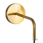 GLOBOSTAR® VIENNA 00923 Μοντέρνο Φωτιστικό Τοίχου - Απλίκα με Ντουί 1 x E27 AC 220-240V IP20 - Χρυσό & Μαύρο Φιμέ - Μ25 x Π23 x Υ27cm - Image 10