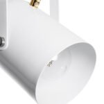 GLOBOSTAR® HAZEL 00924 Μοντέρνο Κρεμαστό Φωτιστικό Οροφής με Ντουί 1 x E27 AC 220-240V IP20 - Λευκό & Χρυσό - Μ12 x Π12 x Υ27cm - Image 8