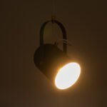 GLOBOSTAR® HAZEL 00925 Μοντέρνο Κρεμαστό Φωτιστικό Οροφής με Ντουί 1 x E27 AC 220-240V IP20 - Γκρι & Χρυσό - Μ12 x Π12 x Υ27cm - Image 3