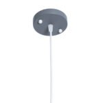 GLOBOSTAR® HAZEL 00925 Μοντέρνο Κρεμαστό Φωτιστικό Οροφής με Ντουί 1 x E27 AC 220-240V IP20 - Γκρι & Χρυσό - Μ12 x Π12 x Υ27cm - Image 9