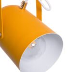 GLOBOSTAR® HAZEL 00926 Μοντέρνο Κρεμαστό Φωτιστικό Οροφής με Ντουί 1 x E27 AC 220-240V IP20 - Πορτοκαλί & Χρυσό - Μ12 x Π12 x Υ27cm - Image 8