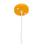 GLOBOSTAR® HAZEL 00926 Μοντέρνο Κρεμαστό Φωτιστικό Οροφής με Ντουί 1 x E27 AC 220-240V IP20 - Πορτοκαλί & Χρυσό - Μ12 x Π12 x Υ27cm - Image 9