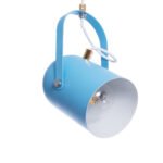 GLOBOSTAR® HAZEL 00927 Μοντέρνο Κρεμαστό Φωτιστικό Οροφής με Ντουί 1 x E27 AC 220-240V IP20 - Γαλάζιο & Χρυσό - Μ12 x Π12 x Υ27cm - Image 7