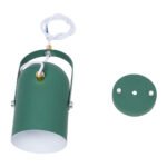 GLOBOSTAR® HAZEL 00928 Μοντέρνο Κρεμαστό Φωτιστικό Οροφής με Ντουί 1 x E27 AC 220-240V IP20 - Πράσινο & Χρυσό - Μ12 x Π12 x Υ27cm - Image 10