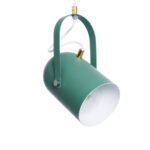 GLOBOSTAR® HAZEL 00928 Μοντέρνο Κρεμαστό Φωτιστικό Οροφής με Ντουί 1 x E27 AC 220-240V IP20 - Πράσινο & Χρυσό - Μ12 x Π12 x Υ27cm - Image 5